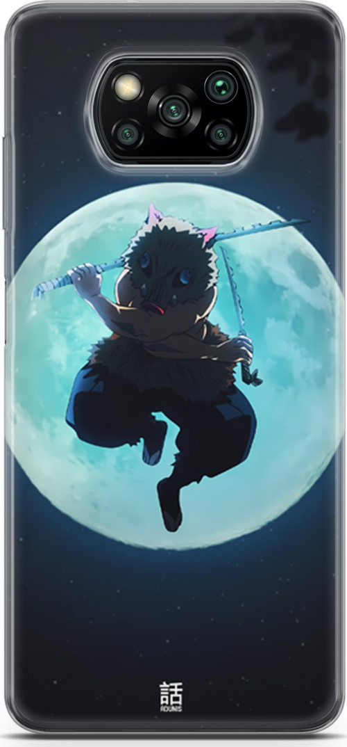Xiaomi Poco X3 için Anime 28 TPU Silikon Demon Slayer inosuke Hashibira
