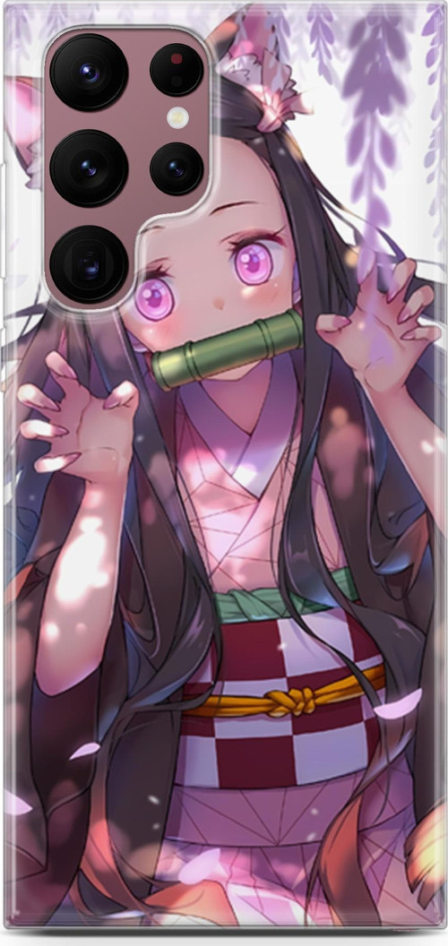 Samsung Galaxy S22 Ultra uyumlu Anime 14 Darbe Önleyici Demon Slayer Nezuko
