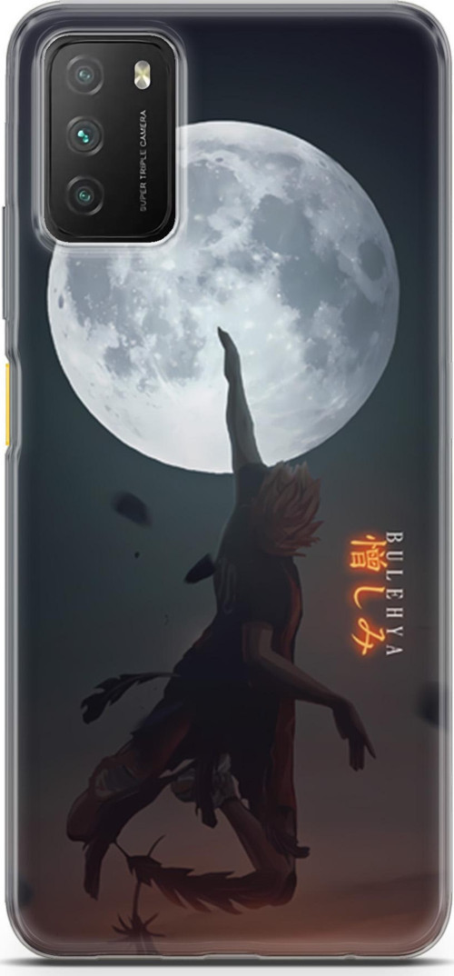 Xiaomi Poco M3 için Anime 25 Şeffaf Hinata Shoyo