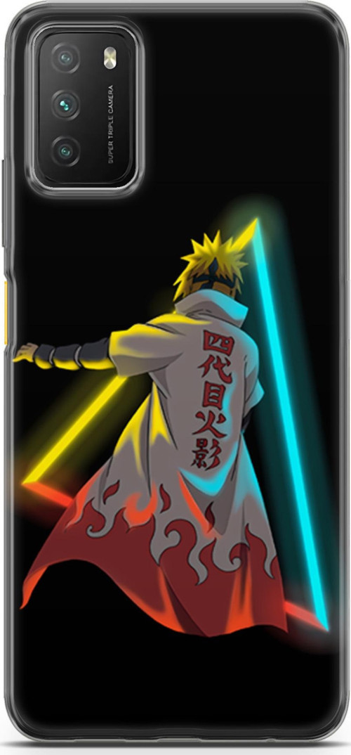 Xiaomi Poco M3 için Anime 32 Baskılı Telefon Kabı Minato Neon Naruto