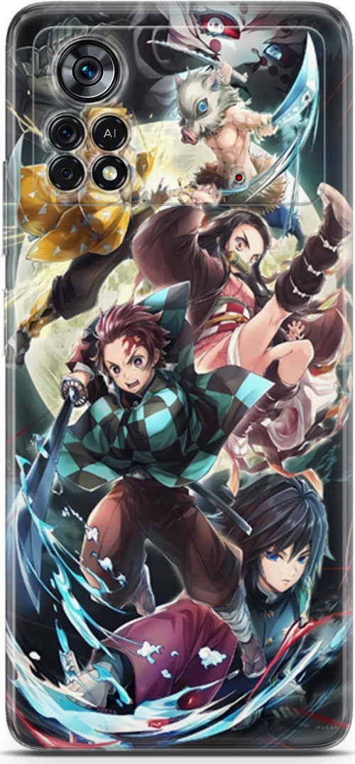 Xiaomi Poco X4 Pro 5G uyumlu Anime 5 Lüks Demon Slayer I