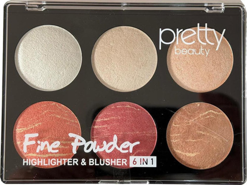 6 lı Makyaj Seti 3 Allık + 3 Highlighter 01 - PB426