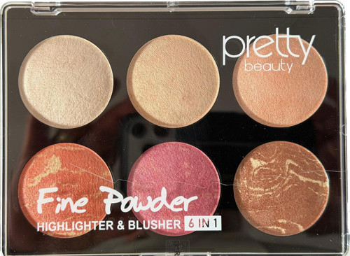 6 lı Makyaj Seti 3 Allık + 3 Highlighter 02 - PB426