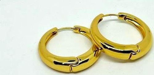 316 ÇELİK GOLD RENKLİ CERRAHİ HALKA KÜPE