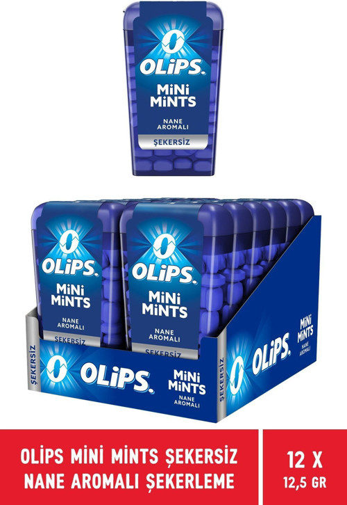 Mini Mints Şekersiz Nane Aromalı Şekerleme 12,5 gr - 12 Adet