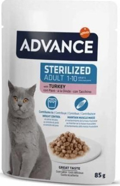 Hindi Etli Kısırlaştırılmış Yetişkin Kedi Konservesi 85 Gr