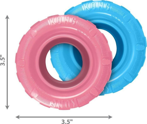 Yavru Köpek Oyuncak Lastik Small Mavi/Pembe 9 Cm