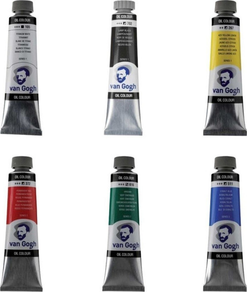 Van Gogh Yağlı Boya 40ml 6'lı Set Ana Renkler
