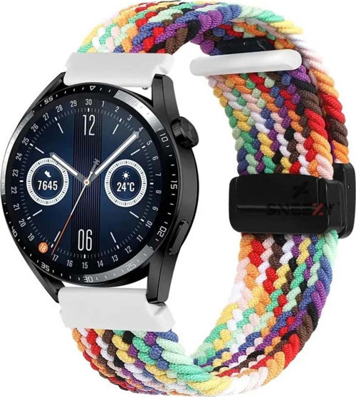 Amazfit Watch Gtr 3 Pro-Gtr 3-Gtr 2E-Gts 2-Gtr 47Mm Fiberlink Manyetik Tokalı Örgü Kordon