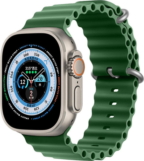 Apple Watch 49Mm Ultra Seri Uyumlu Seaflex Ocean Silikon Kordon