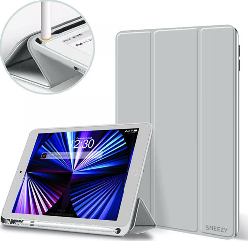 Apple İpad 7.8.9. Nesil 10.2 İnç Kılıf Craft Kalem Bölmeli Uyku Modlu Kapaklı Smart Case