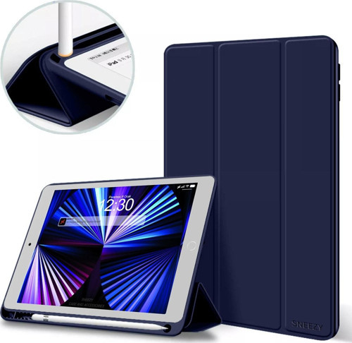 Apple İpad 7.8.9. Nesil 10.2 İnç Kılıf Craft Kalem Bölmeli Uyku Modlu Kapaklı Smart Case