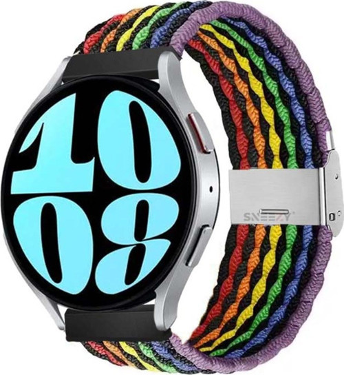 Galaxy Watch 6 – Classic 40-43-44-47Mm 20Mm Uyumlu Metal Klips Solo Fiberlink Örgü Kordon
