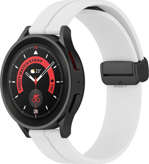 Huawei Watch 3 Elite-Classic 46Mm-Watch 3 Pro 22Mm Uyumlu Coastal Manyetik Tokalı Silikon Kordon