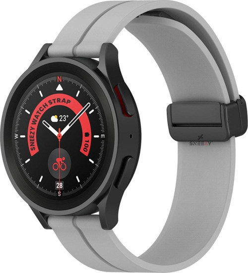 Huawei Watch 3 Elite-Classic 46Mm-Watch 3 Pro 22Mm Uyumlu Coastal Manyetik Tokalı Silikon Kordon