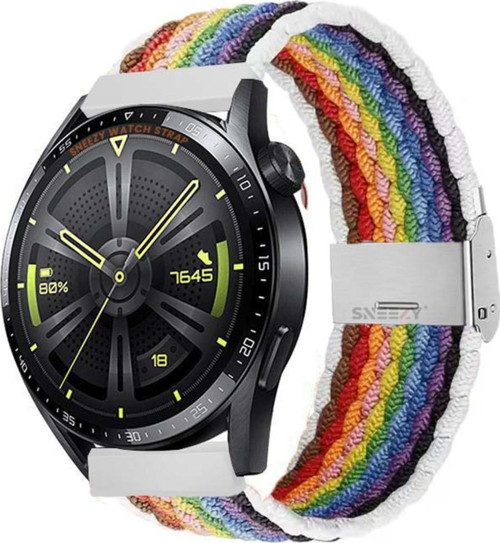 Samsung Galaxy Watch 46Mm R800 Watch 3 45Mm R840 22Mm Uyumlu Metal Klips Solo Fiberlink Örgü Kordon