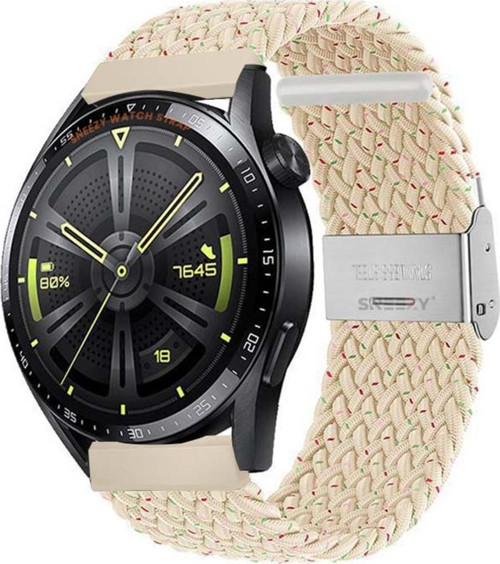 Huawei Watch Gt Runner-Sport 46Mm- Gt2 E 22Mm Uyumlu Metal Klips Solo Fiberlink Örgü Kordon