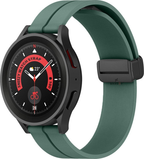 Huawei Watch 3 Elite-Classic 46Mm-Watch 3 Pro 22Mm Uyumlu Coastal Manyetik Tokalı Silikon Kordon