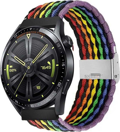 Samsung Galaxy Watch 46Mm R800 Watch 3 45Mm R840 22Mm Uyumlu Metal Klips Solo Fiberlink Örgü Kordon