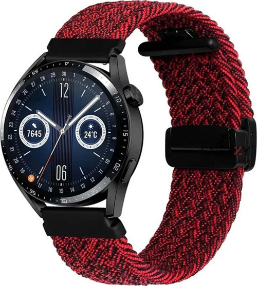 Amazfit Watch Gtr 3 Pro-Gtr 3-Gtr 2E-Gts 2-Gtr 47Mm Fiberlink Manyetik Tokalı Örgü Kordon