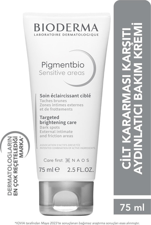 Pigmentbio Sensitive Areas Genital Bölge, Eklem Bölgeleri Kararma Karşıtı Aydınlatıcı Krem 75 Ml