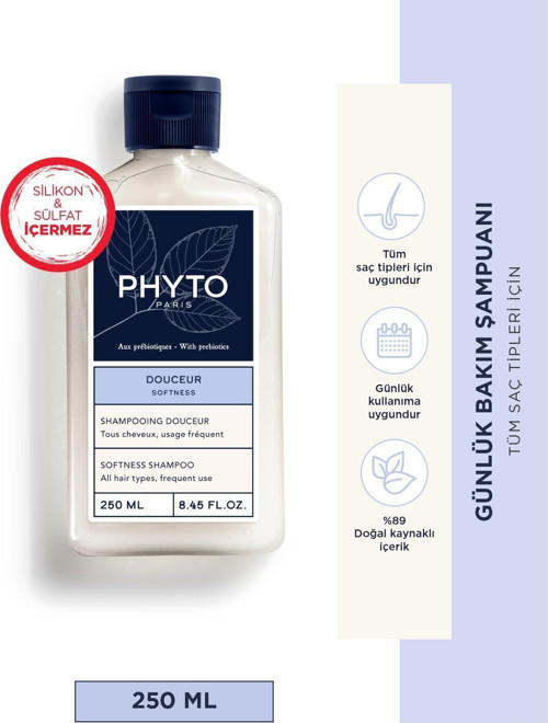 Softness Tüm Saç Tipleri Için Günlük Bakım Şampuanı 250 Ml