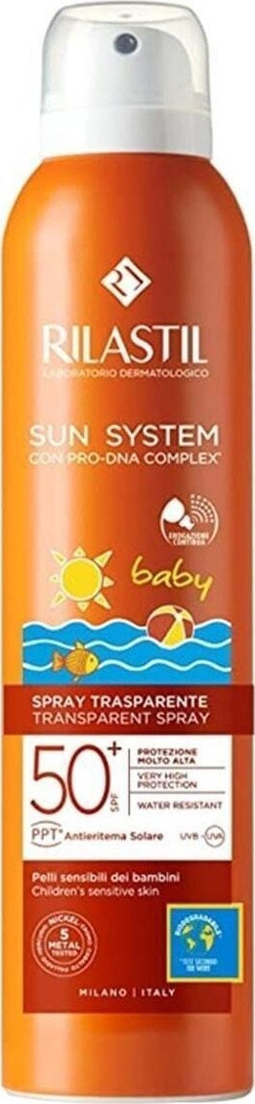 Baby Transparent Spray Spf 50 200 Ml