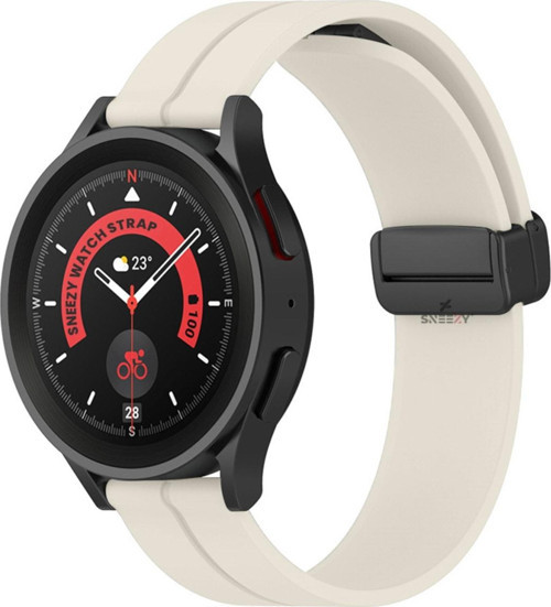 Huawei Watch 3 Elite-Classic 46Mm-Watch 3 Pro 22Mm Uyumlu Coastal Manyetik Tokalı Silikon Kordon