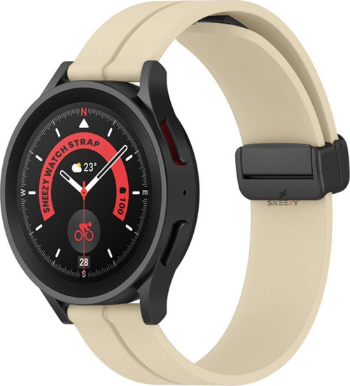 Huawei Watch 4 46Mm-Watch 4 Pro 22Mm Uyumlu Coastal Manyetik Tokalı Silikon Kordon