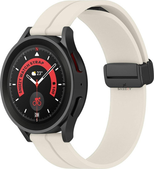 Huawei Watch 4 46Mm-Watch 4 Pro 22Mm Uyumlu Coastal Manyetik Tokalı Silikon Kordon