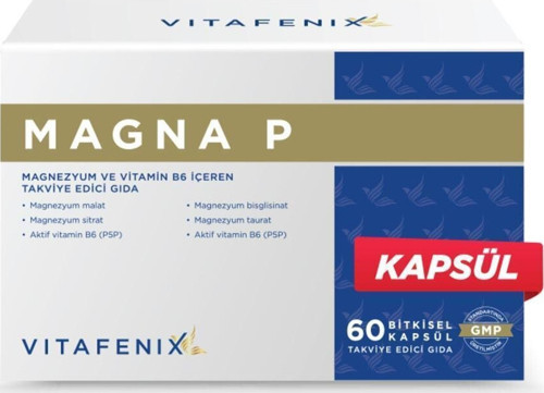 Magna P Magnezyum Ve Vitamin B6 İçeren Takviye 60 Kapsül