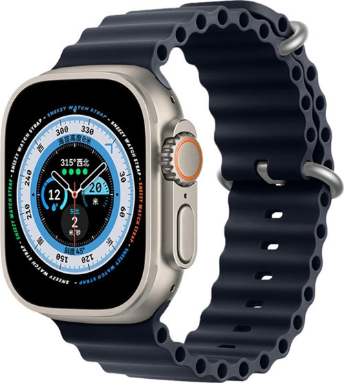 Apple Watch 49Mm Ultra Seri Uyumlu Seaflex Ocean Silikon Kordon