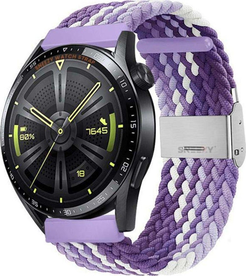 Huawei Watch Gt Runner-Sport 46Mm- Gt2 E 22Mm Uyumlu Metal Klips Solo Fiberlink Örgü Kordon