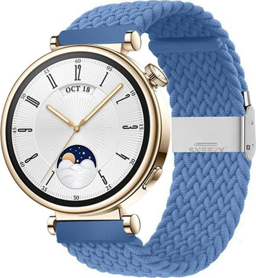 Huawei Watch Gt 4 41Mm İle Uyumlu 18Mm Metal Klips Solo Fiberlink Örgü Kordon