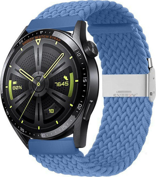 Huawei Watch Gt Runner-Sport 46Mm- Gt2 E 22Mm Uyumlu Metal Klips Solo Fiberlink Örgü Kordon