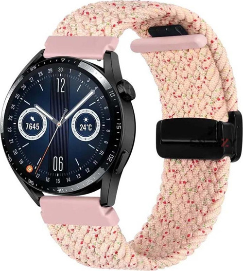 Amazfit Watch Gtr 3 Pro-Gtr 3-Gtr 2E-Gts 2-Gtr 47Mm Fiberlink Manyetik Tokalı Örgü Kordon