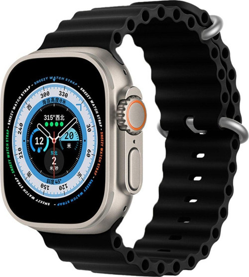 Apple Watch 49Mm Ultra Seri Uyumlu Seaflex Ocean Silikon Kordon