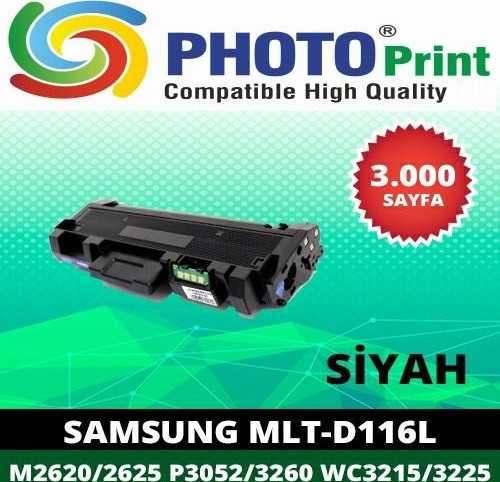 Pp Samsung Xpress SL-M2625 D116L Chipli Ithal Muadil Toner 3.000 Sayfa