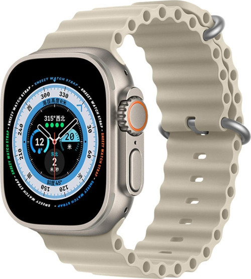 Apple Watch 49Mm Ultra Seri Uyumlu Seaflex Ocean Silikon Kordon