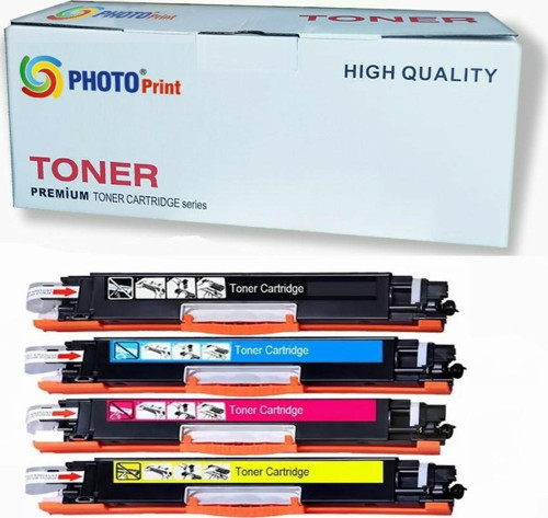 Hp 126A Mfp M175R CE310A-311A-312A-313A Uyumlu 4 Renk Muadil Toner Seti 1300 Sayfa