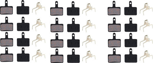 12 Set Bisiklet Hidrolik Mekanik Disk Kaliper Fren Balatası BP 10 KARE Model Bisiklet Balata