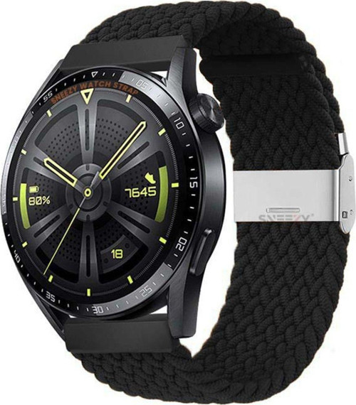 Samsung Galaxy Watch 46Mm R800 Watch 3 45Mm R840 22Mm Uyumlu Metal Klips Solo Fiberlink Örgü Kordon