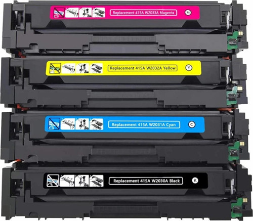 Hp 415A Çipli (W2030A) M454/M479 Uyumlu 4 Renk Muadil Toner Seti