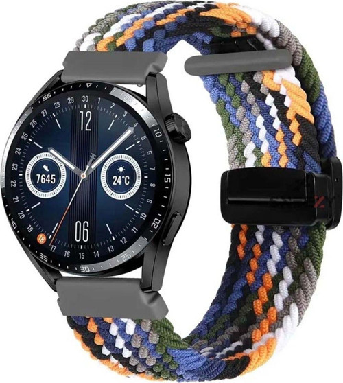 Amazfit Watch Gtr 3 Pro-Gtr 3-Gtr 2E-Gts 2-Gtr 47Mm Fiberlink Manyetik Tokalı Örgü Kordon