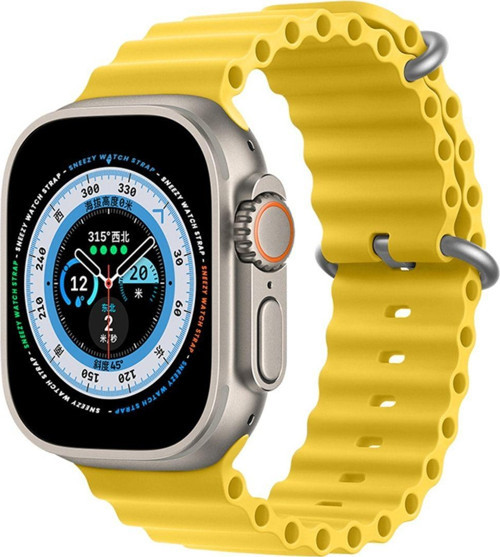Apple Watch 49Mm Ultra Seri Uyumlu Seaflex Ocean Silikon Kordon