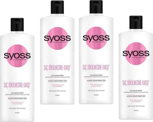 Saç Dökülmesine Karşı Saç Kremi 500 Ml 4'Lü Set