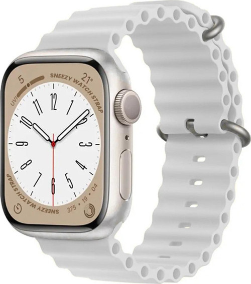 Apple Watch 42Mm 44Mm 45Mm Seri 1 2 3 4 5 6 7 8 Se Uyumlu Seaflex Ocean Silikon Kordon