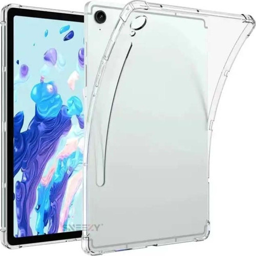 Samsung Tab S9 Sm-X710 11 İnç Kılıf Shockarmor Clear Köşe Korumalı Şeffaf Tablet Kılıfı