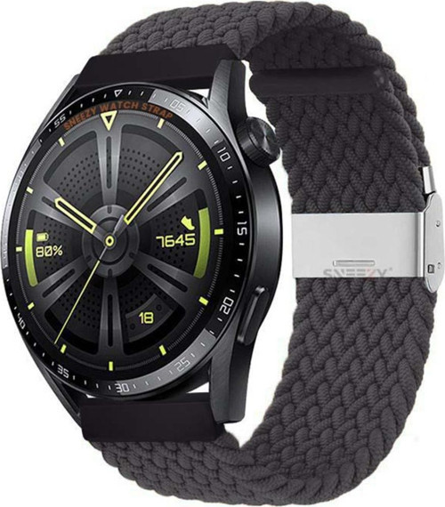Samsung Galaxy Watch 46Mm R800 Watch 3 45Mm R840 22Mm Uyumlu Metal Klips Solo Fiberlink Örgü Kordon