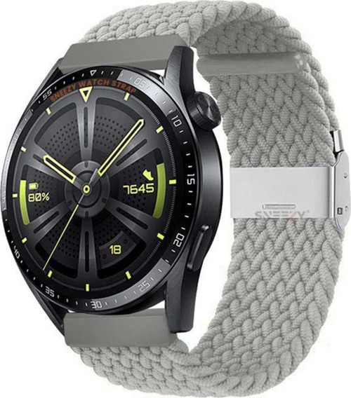 Huawei Watch Gt Runner-Sport 46Mm- Gt2 E 22Mm Uyumlu Metal Klips Solo Fiberlink Örgü Kordon